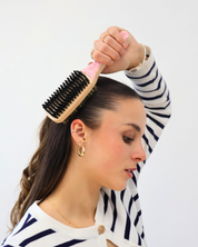 Double sleek hair brush
